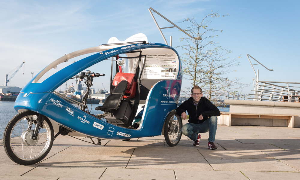 Fahrradtaxi Hamburg Hafen Hafencity